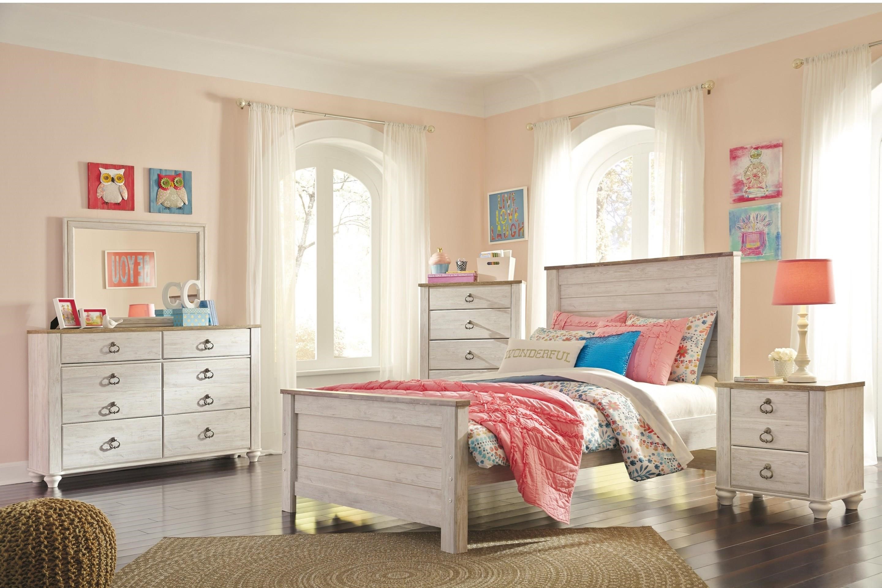Willowton twin bedroom set clearance
